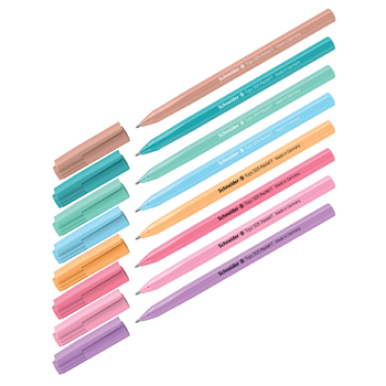 Ручка шариковая Schneider "Tops 505 F Pastel" синяя, 0,8мм, корпус пастель ассорти, 304943 - Полиграфия