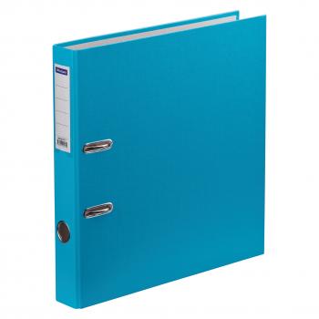 Папка-регистратор OfficeSpace, 50мм, бумвинил, с карманом на корешке, бирюзовая, 270111 - Полиграфия