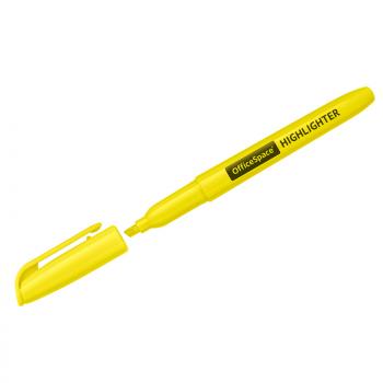 Текстовыделитель OfficeSpace желтый, 1-3мм, 270923 - Полиграфия