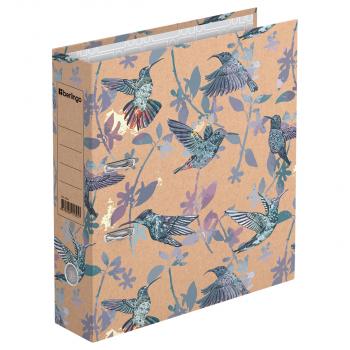 Папка-регистратор Berlingo "Hummingbird", 70мм, крафт-бумага, с рисунком, 275427 - Полиграфия