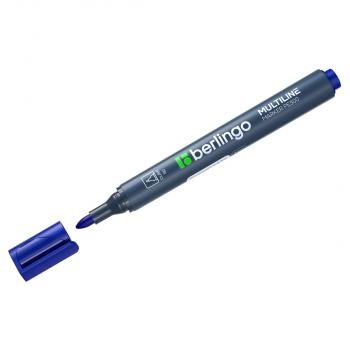 Маркер перманентный Berlingo "Multiline PE300" синий, пулевидный, 3мм, 293551 - Полиграфия