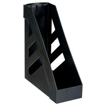 Лоток для бумаг вертикальный СТАММ "Стандарт", черный, ширина 100мм, 351552 - Полиграфия