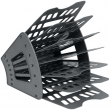 Лоток для бумаг веерный СТАММ, 7-ми секционный, серый, 027797 - Полиграфия