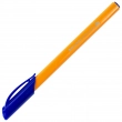 Ручка шариковая масляная BRAUBERG «Extra Glide Orange», СИНЯЯ, трехгранная, узел 0,7 мм, линия письма 0,35 мм, 142925 - Полиграфия