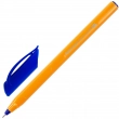 Ручка шариковая масляная BRAUBERG «Extra Glide Orange», СИНЯЯ, трехгранная, узел 0,7 мм, линия письма 0,35 мм, 142925 - Полиграфия
