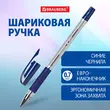 Ручка шариковая BRAUBERG «BP-GT», СИНЯЯ, корпус прозрачный, евронаконечник 0,7 мм, линия письма 0,35 мм, 144004 - Полиграфия
