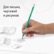 Карандаши чернографитные BRAUBERG НАБОР 12 шт., НВ, с резинкой, пластиковый зеленый корпус, 180678 - Полиграфия