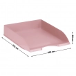 Горизонтальный лоток для бумаг Стамм Дельта Voyage Paris, розовый  - Полиграфия