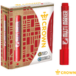 Маркер перманентный Crown "Multi Marker Chisel" красный, скошенный, 5мм, 207893 - Полиграфия