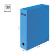 Папка архивная на резинках OfficeSpace, микрогофрокартон, 75мм, синий, до 700л., 225424 - Полиграфия