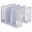 Лоток-сортер для бумаг BRAUBERG «Radikal», 3 отделения, 207×212×165 мм, сетчатый, серый, 235365 - Полиграфия