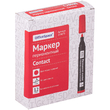 Маркер перманентный OfficeSpace "Contact" красный, пулевидный, без клипа, 3мм, 269075 - Полиграфия