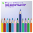 Карандаши цветные Berlingo "SuperSoft. Жил-был кот", 24цв., трехгран., заточен., картон, европодвес, 297238 - Полиграфия