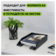 Лоток для бумаг горизонтальный Стамм "Фаворит", черный, ЛТГ-30499 - Полиграфия