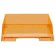 Лоток для бумаг горизонтальный Стамм "Фаворит", тонированный оранжевый - Полиграфия