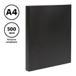Папка на 2 кольцах СТАММ А4, 25мм, 500мкм, пластик, черная, 343105 - Полиграфия