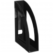 Лоток для бумаг вертикальный СТАММ "Респект", черный, ширина 70мм, 351532 - Полиграфия