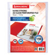 Папки-файлы перфорированные А4 BRAUBERG «EXTRA 1100», КОМПЛЕКТ 50 шт., гладкие, ПЛОТНЫЕ, 110мкм, 229674 - Полиграфия