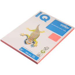 Бумага IQ "Color neon" А4, 80г/м2, 100л. (розовый неон), 088831 - Полиграфия