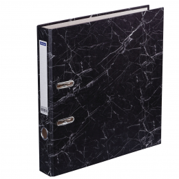 Папка-регистратор OfficeSpace, 50мм, мрамор, черная, 153194 - Полиграфия