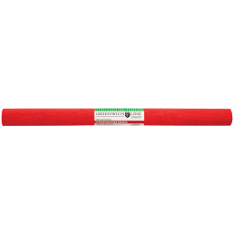 Бумага крепированная Greenwich Line, 50*250см, 32г/м2, красная, в рулоне, 214439 - Полиграфия
