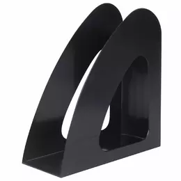 Лоток вертикальный для бумаг BRAUBERG «Delta», 240×90×240 мм, черный, 237239 - Полиграфия