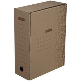 Короб архивный с клапаном OfficeSpace "Standard" плотный, микрогофрокартон, 100мм, бурый, до 900л., 264783 - Полиграфия