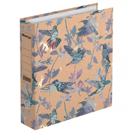 Папка-регистратор Berlingo "Hummingbird", 70мм, крафт-бумага, с рисунком, 275427 - Полиграфия
