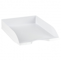 Лоток для бумаг горизонтальный Стамм "Дельта", белый - Полиграфия