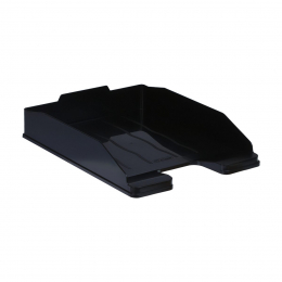 Лоток для бумаг горизонтальный Стамм "Эксперт", черный  - Полиграфия
