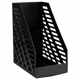 Лоток для бумаг вертикальный СТАММ "XXL", черный, ширина 160мм, 351492 - Полиграфия