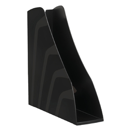 Лоток для бумаг вертикальный СТАММ "Вектор", черный, ширина 80мм, 351510 - Полиграфия