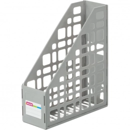 Накопитель для бумаг вертикальный Стамм А4, 85мм, серый, ЛТ11 - Полиграфия