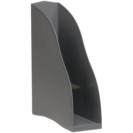 Лоток для бумаг вертикальный СТАММ "Космос", серый - Полиграфия