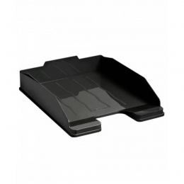 Лоток для бумаг горизонтальный Стамм "Эксперт", черный  - Полиграфия