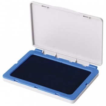 Штемпельная подушка BRAUBERG, 100×80 мм (рабочая поверхность 90×50 мм), синяя краска, 236867 - Полиграфия