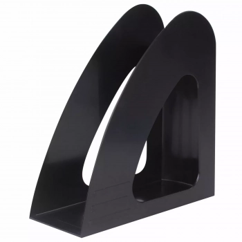 Лоток вертикальный для бумаг BRAUBERG «Delta», 240×90×240 мм, черный, 237239 - Полиграфия