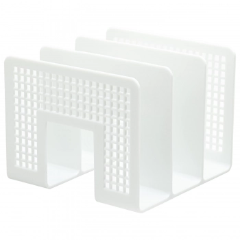 Лоток-сортер для бумаг BRAUBERG «Office-Expert», 3 отделения, 207×212×168 мм, сетчатый белый, 238023 - Полиграфия