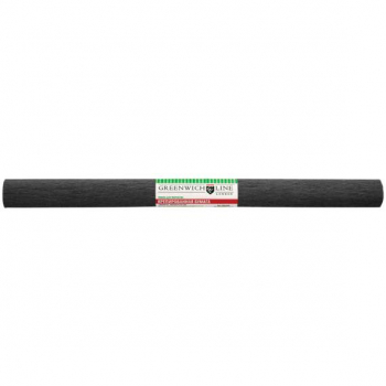 Бумага крепированная Greenwich Line, 50*250см, 32г/м2, чёрная, в рулоне,CR25084,СRi_34372 - Полиграфия
